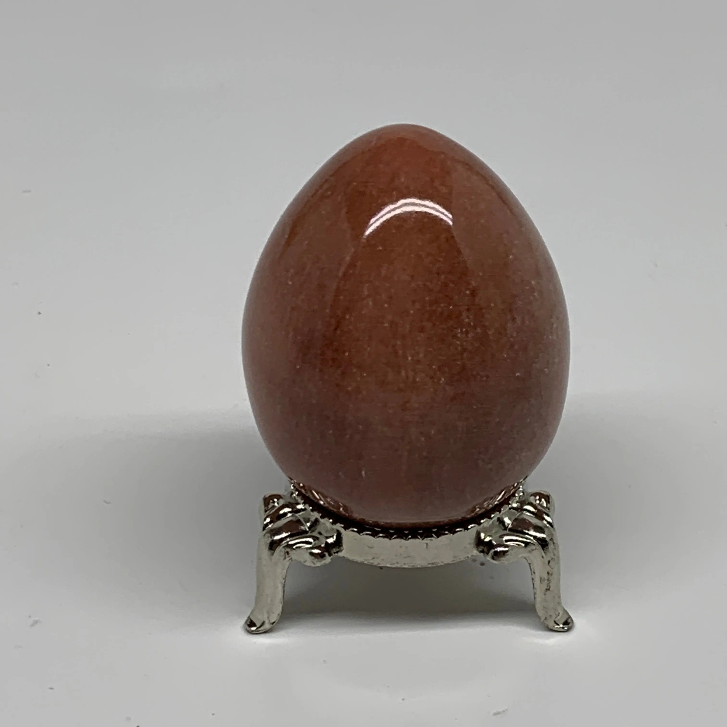 114.8g, 2.1"x1.6", Natural Red Aventurine Egg Polished Gemstone, B35339