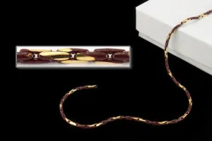 1.25mm Brown/Gold Two Tone Beading Chain CC132
