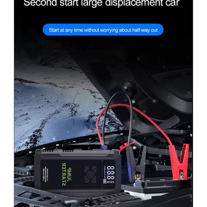 12V Car Jump Starter Withtire Inflator And Led Light K09