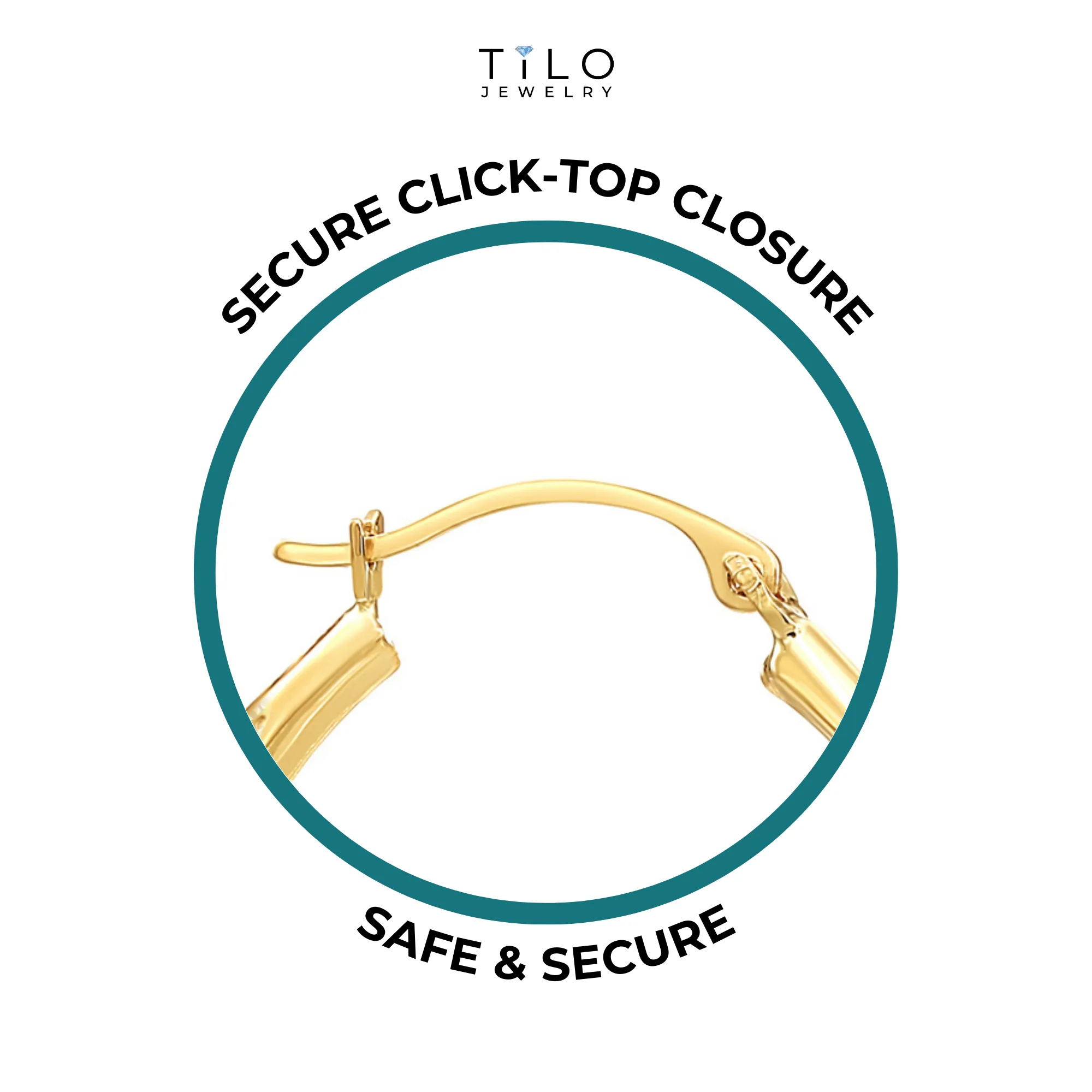 14K Yellow Gold Greek Key Curved Round Creole Hoops Earrings