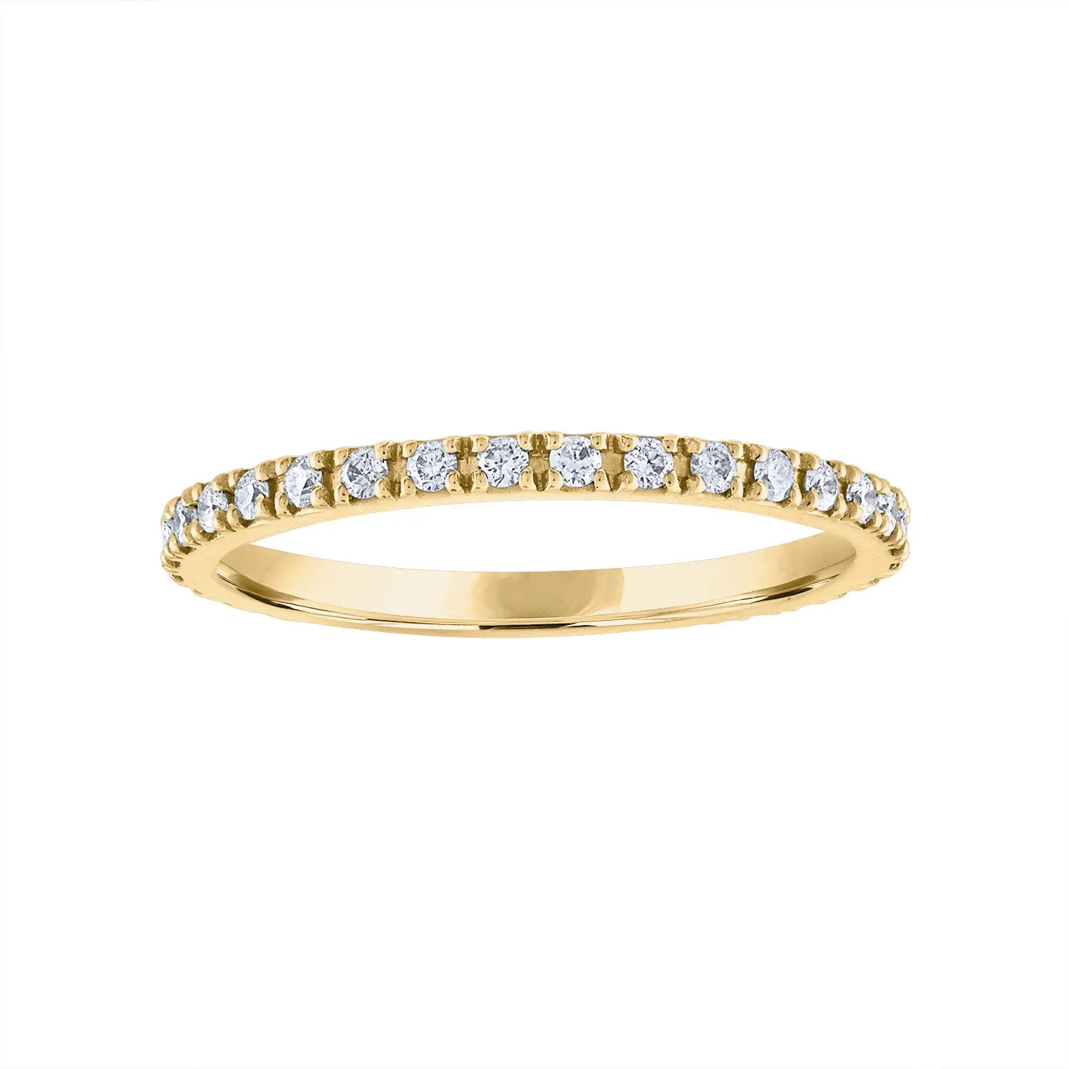 14KT GOLD DIAMOND MEDIUM RING GUARD
