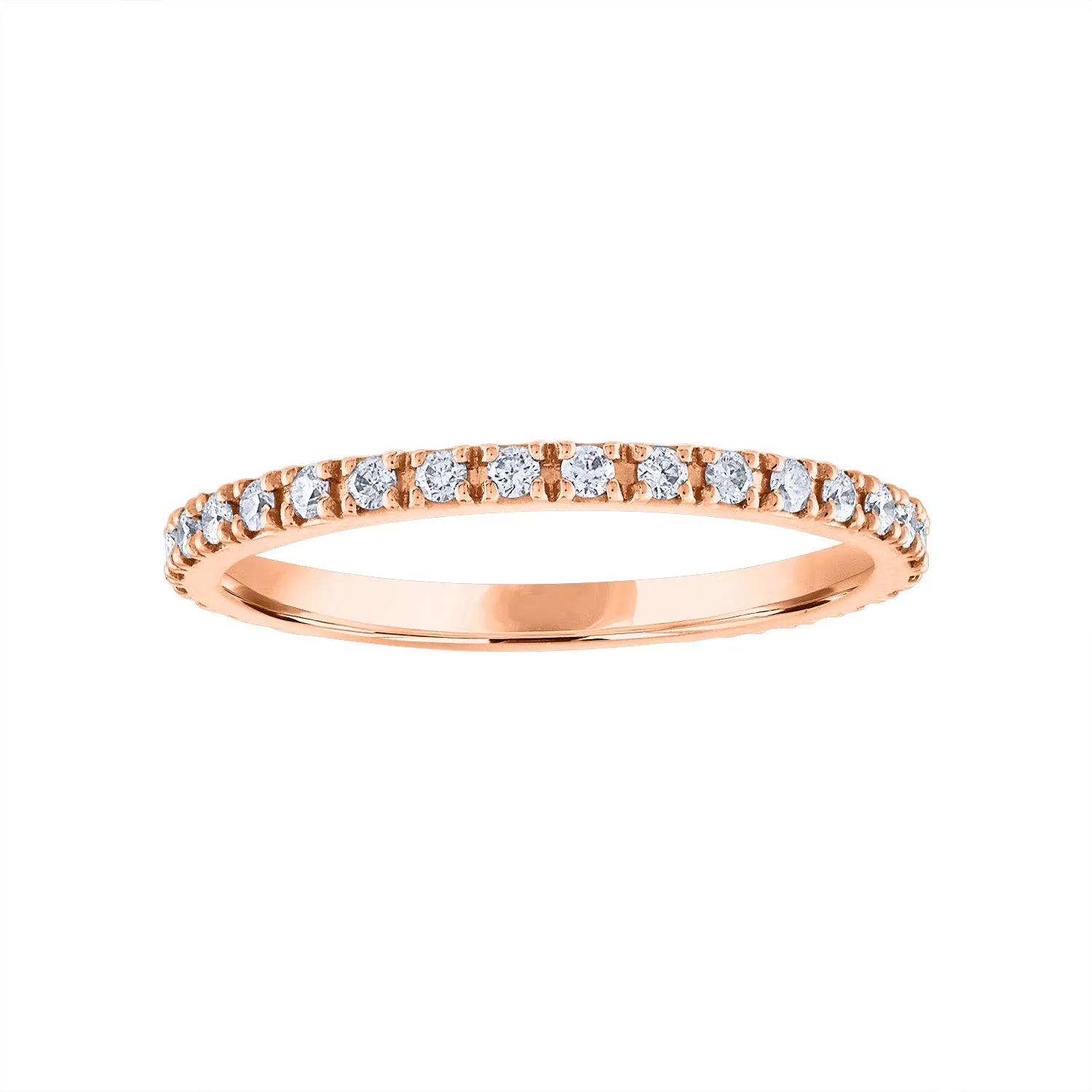 14KT GOLD DIAMOND MEDIUM RING GUARD