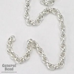 1.6mm Silver Spiral Rope Chain CC259