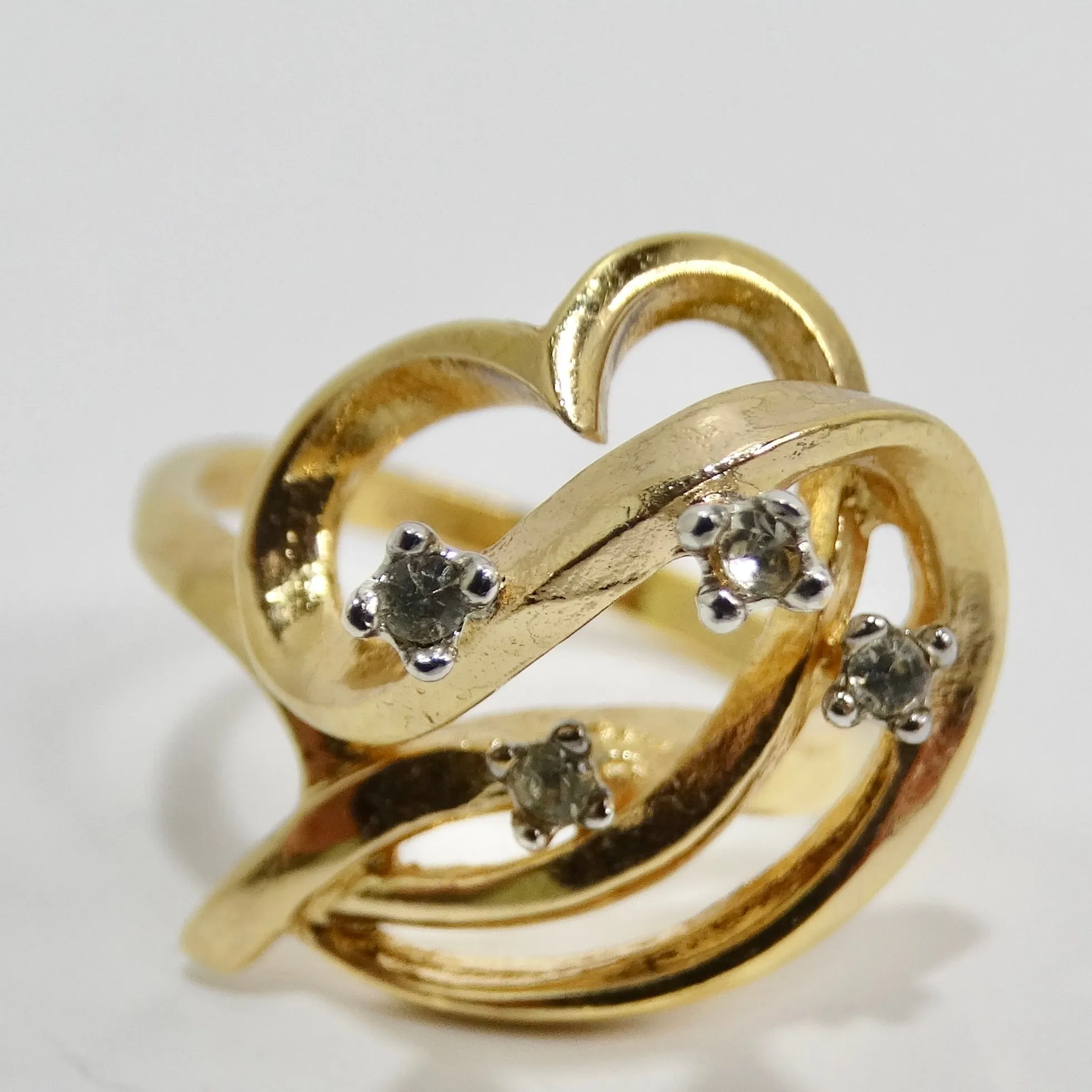 18K Gold Plated Crystal Bouquet Ring