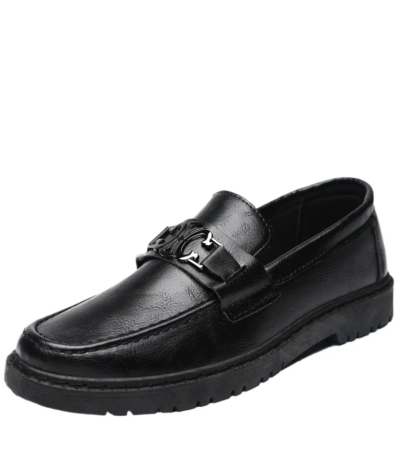 2024 summer new loafers casual board shoes work black trend fashion men's shoes versatile and comfortable men's shoes