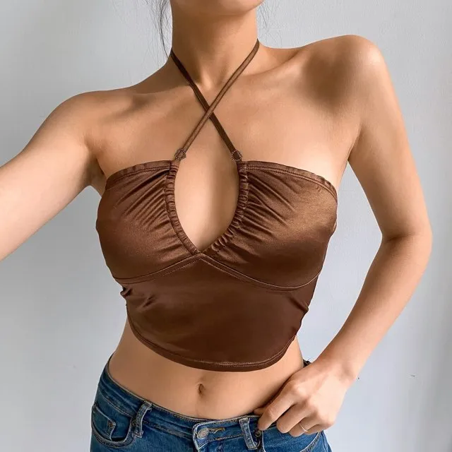 26 Style Floral Mesh Cyber Tops Women Aesthetics Cropped Clothes Streetwear