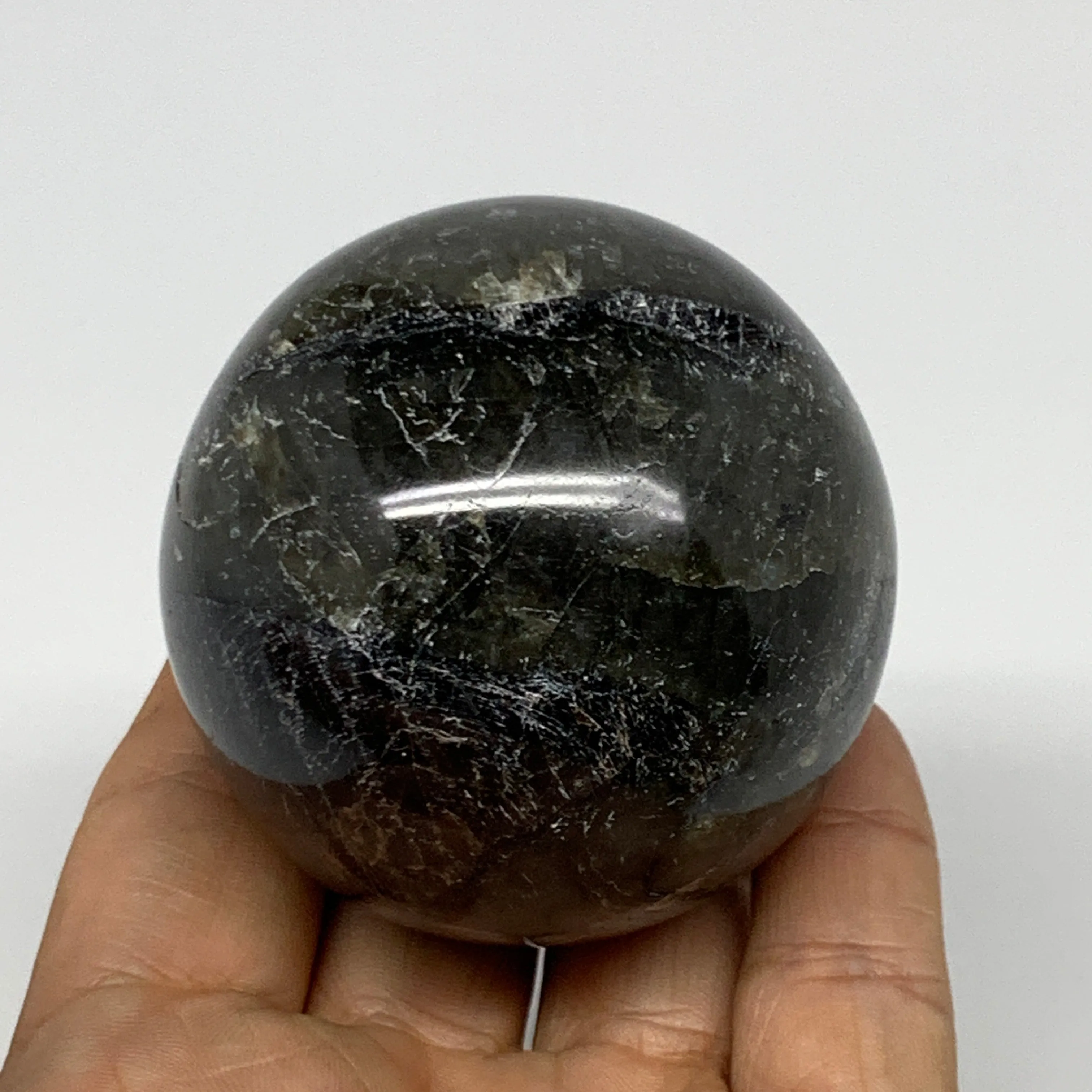 277.1g, 2.2"(56mm), Labradorite Sphere Gemstone,Crystal @Madagascar, B22362