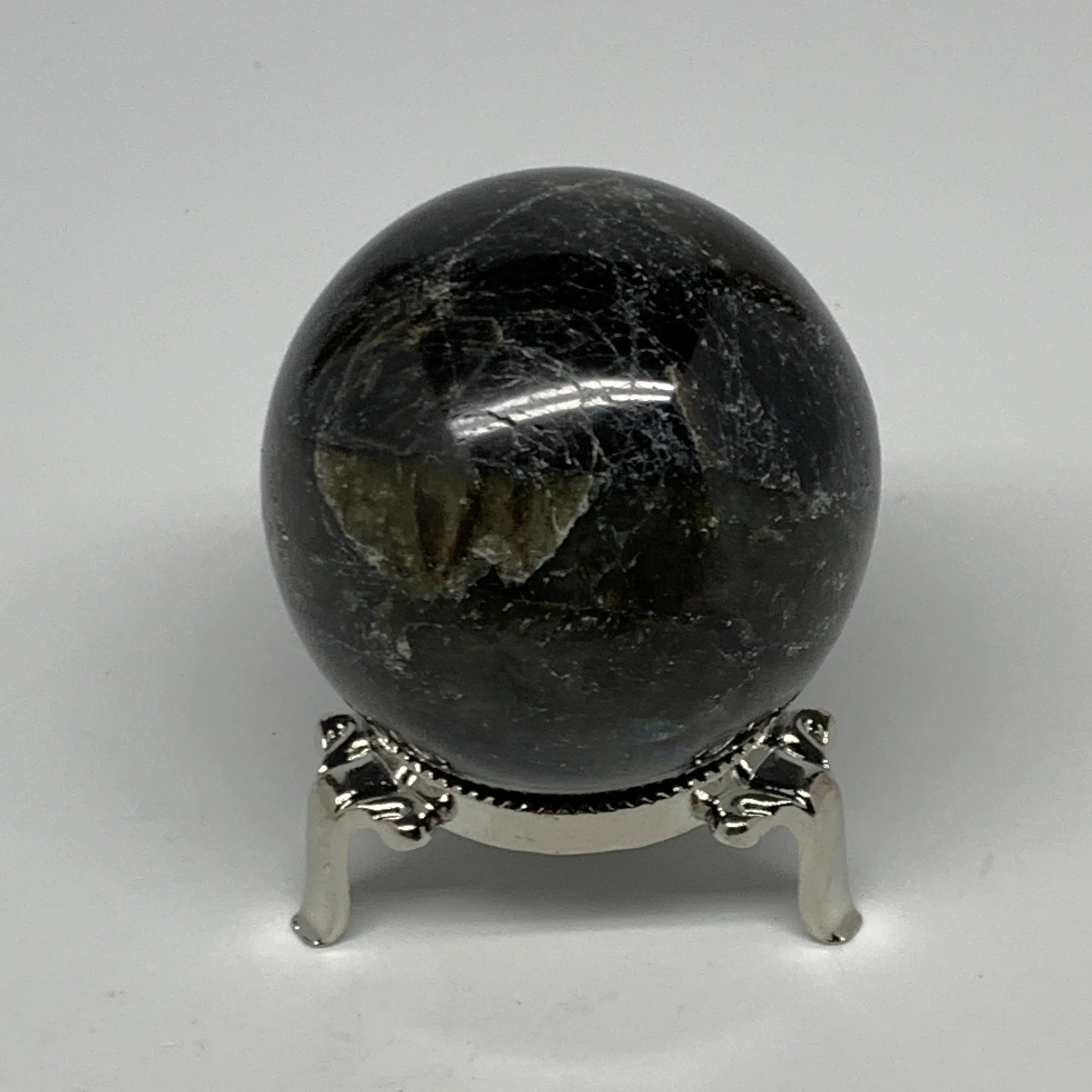 277.1g, 2.2"(56mm), Labradorite Sphere Gemstone,Crystal @Madagascar, B22362