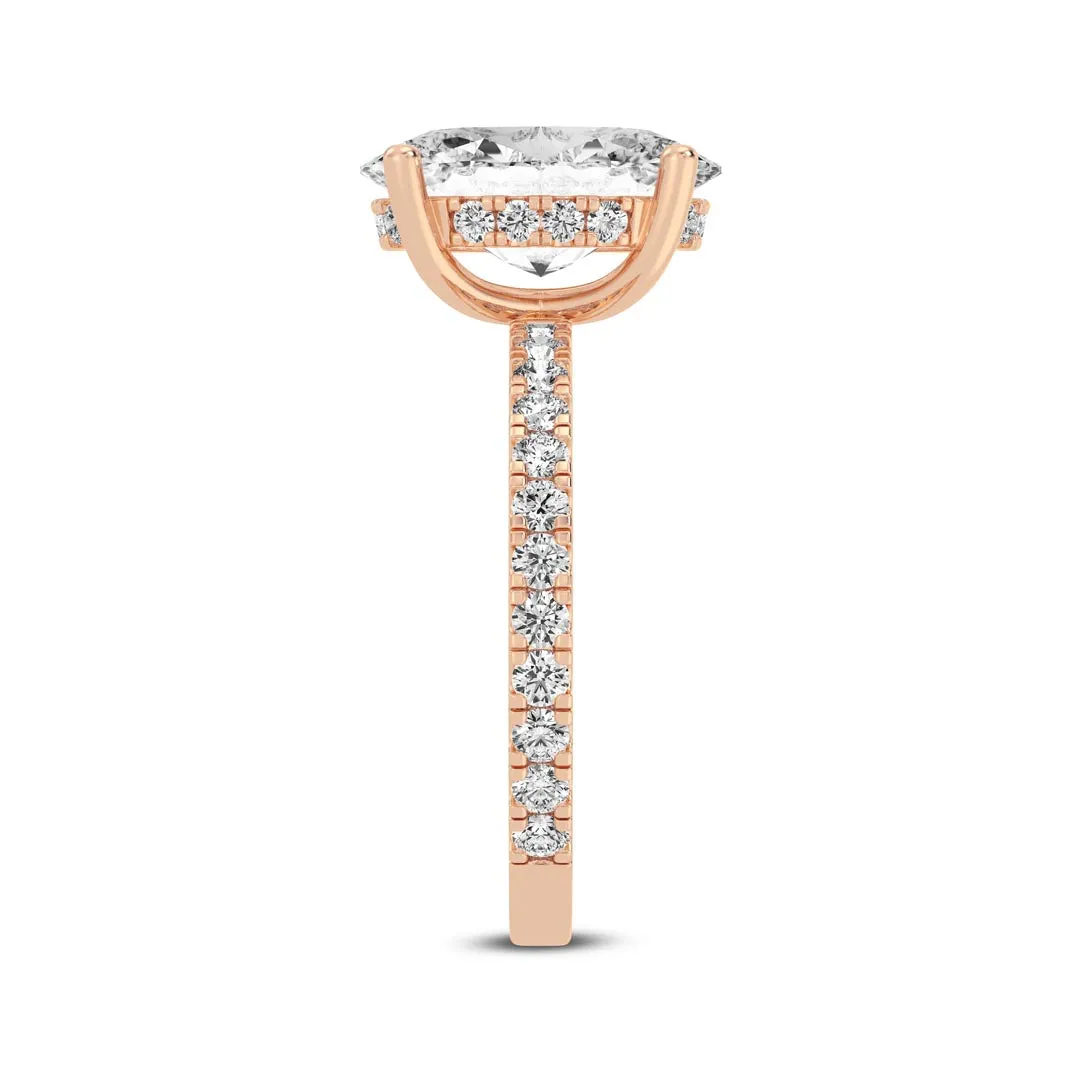 3ct Oval  Engagement Ring