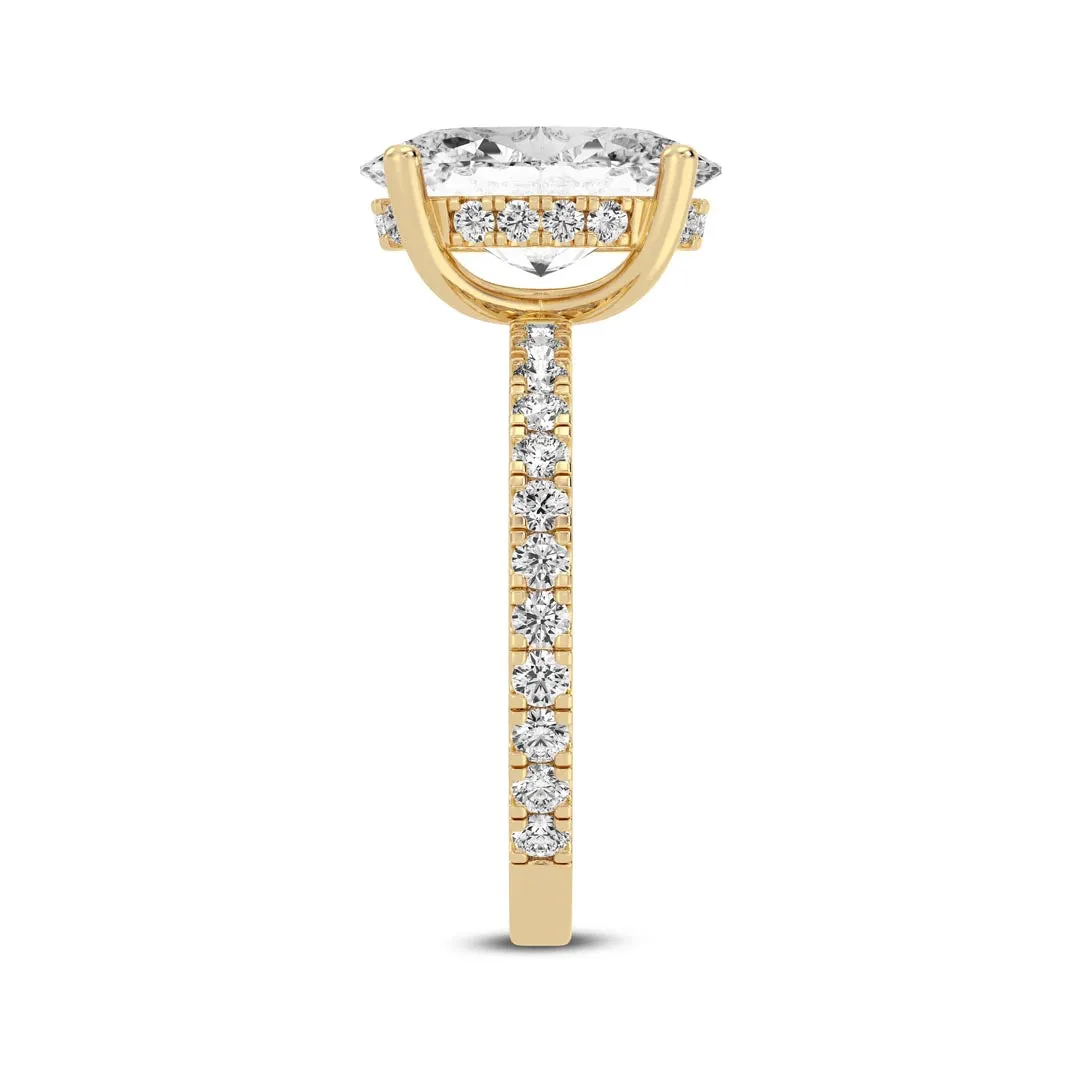 3ct Oval  Engagement Ring