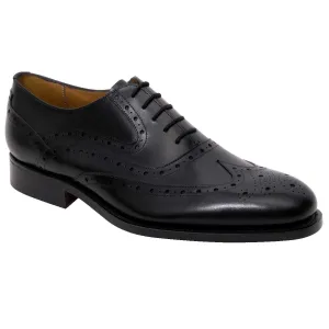 40% OFF BARKER Liffey Shoes - Mens Brogue - Black Calf UK 10.5