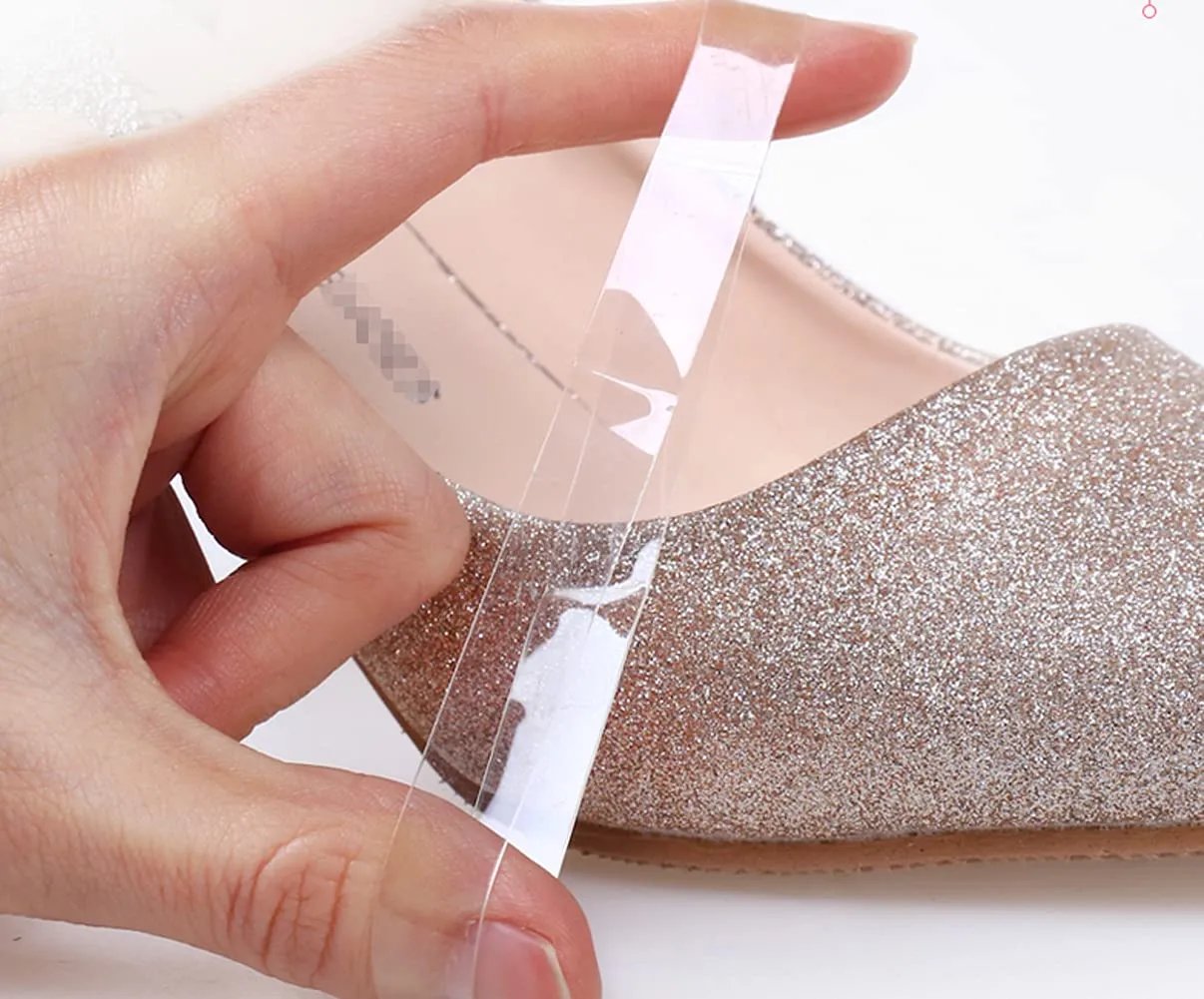 5 Pairs Women Silicone Transparent Invisible High Heel Shoe Straps for Holding Loose High Heel Reusable Clear Ankle Straps