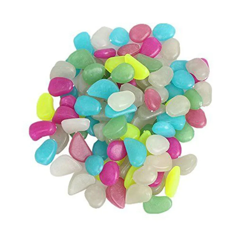 50pcs Glow In The Dark Artificial Luminous Pebbles