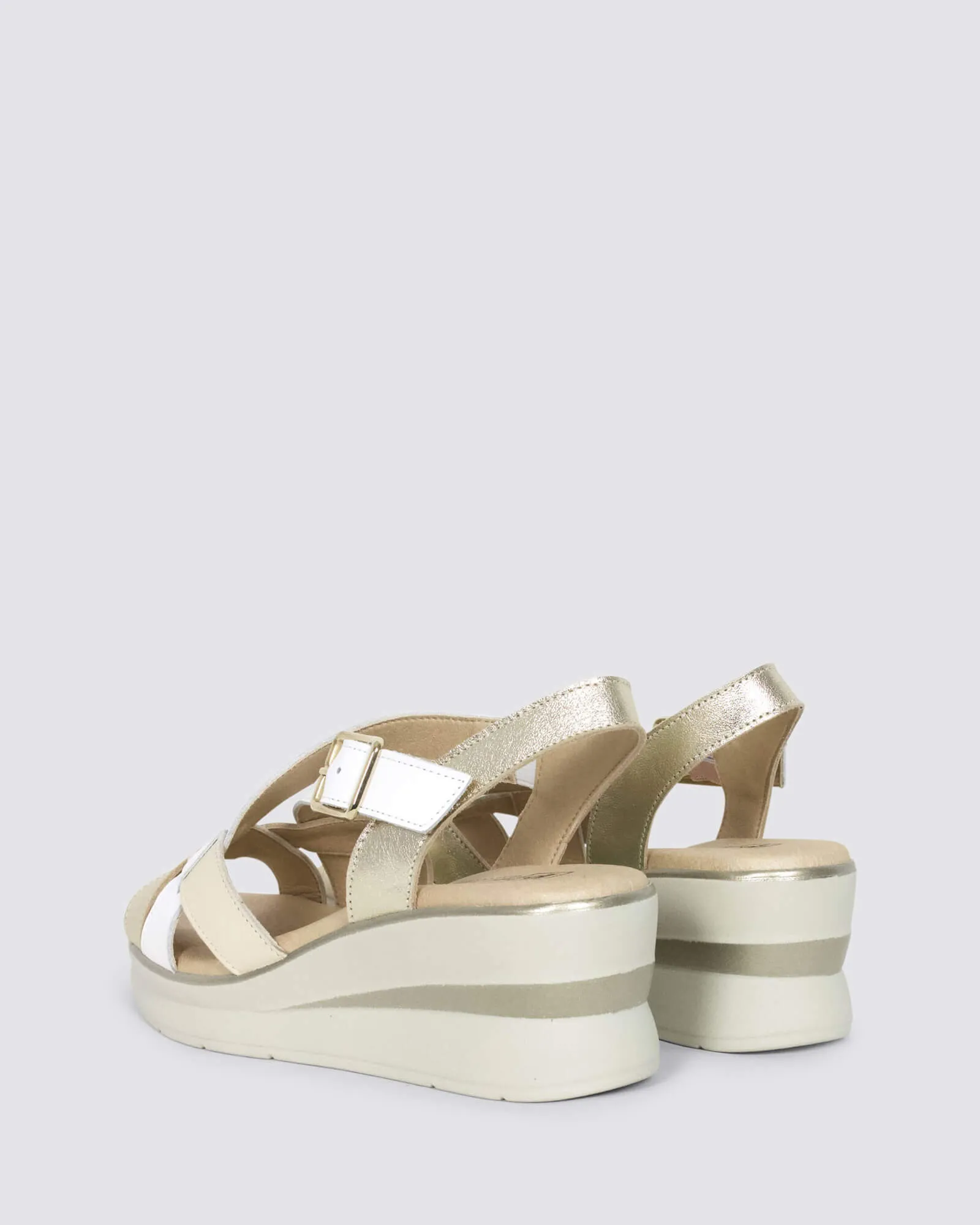 5614 WEDGE SANDALS BLANCO