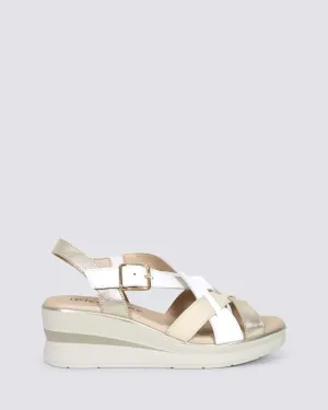 5614 WEDGE SANDALS BLANCO