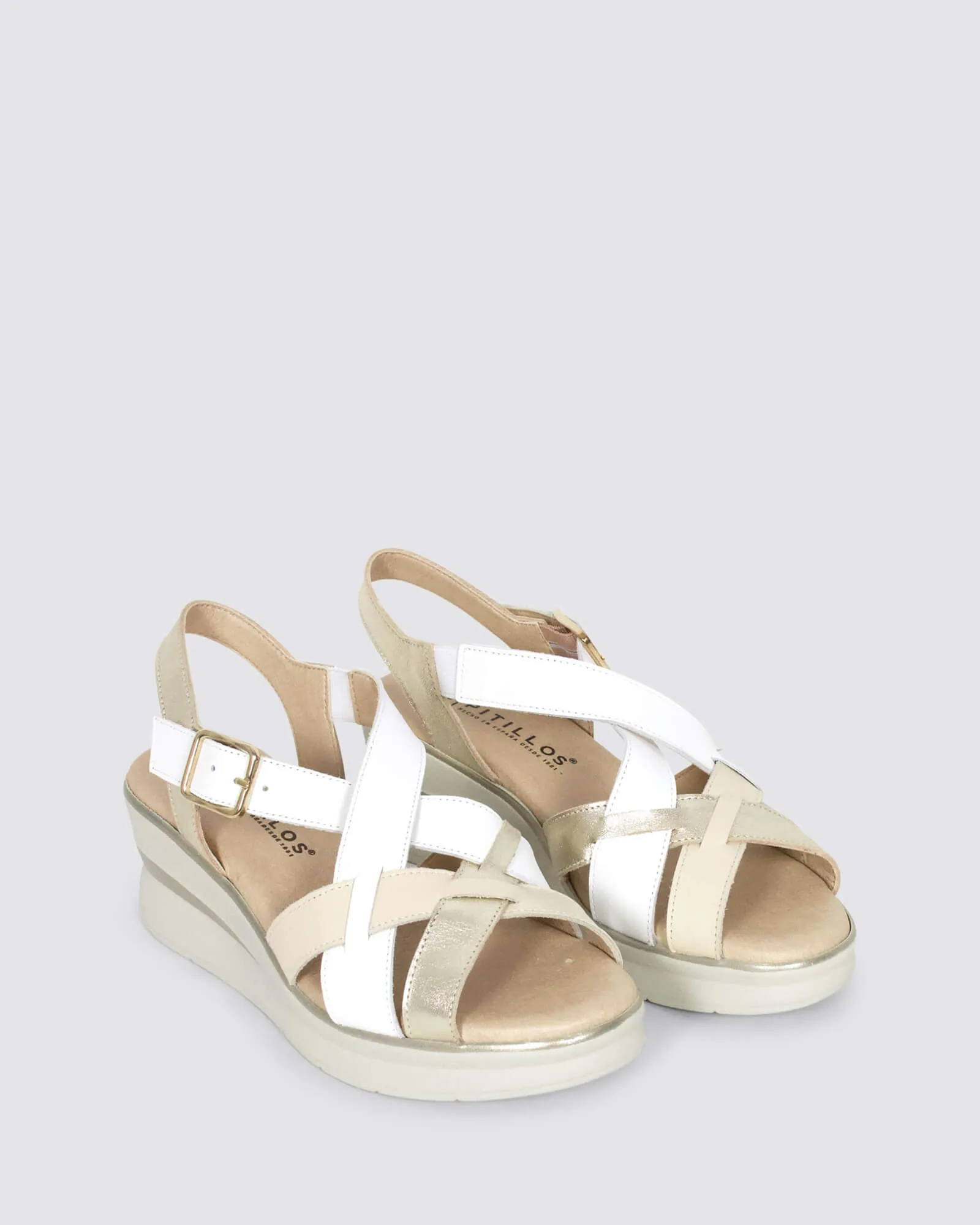 5614 WEDGE SANDALS BLANCO