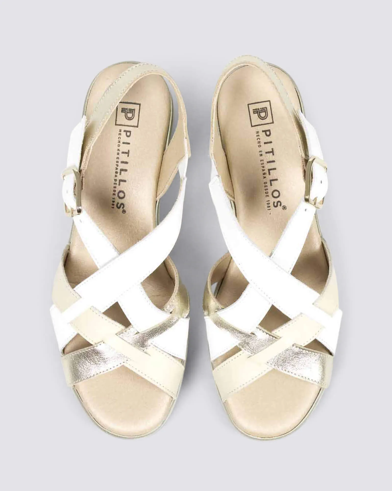 5614 WEDGE SANDALS BLANCO
