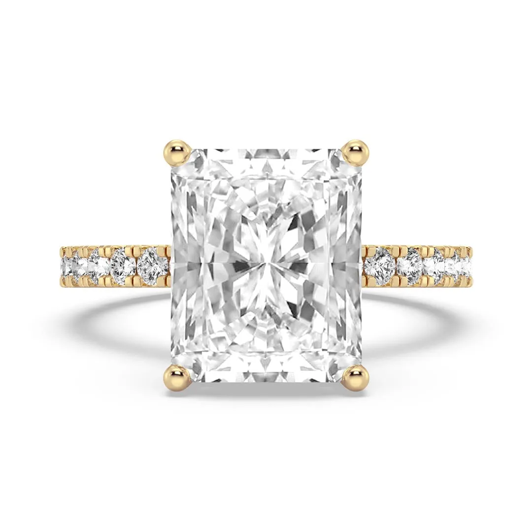 5ct Radiant Cut  Engagement Ring