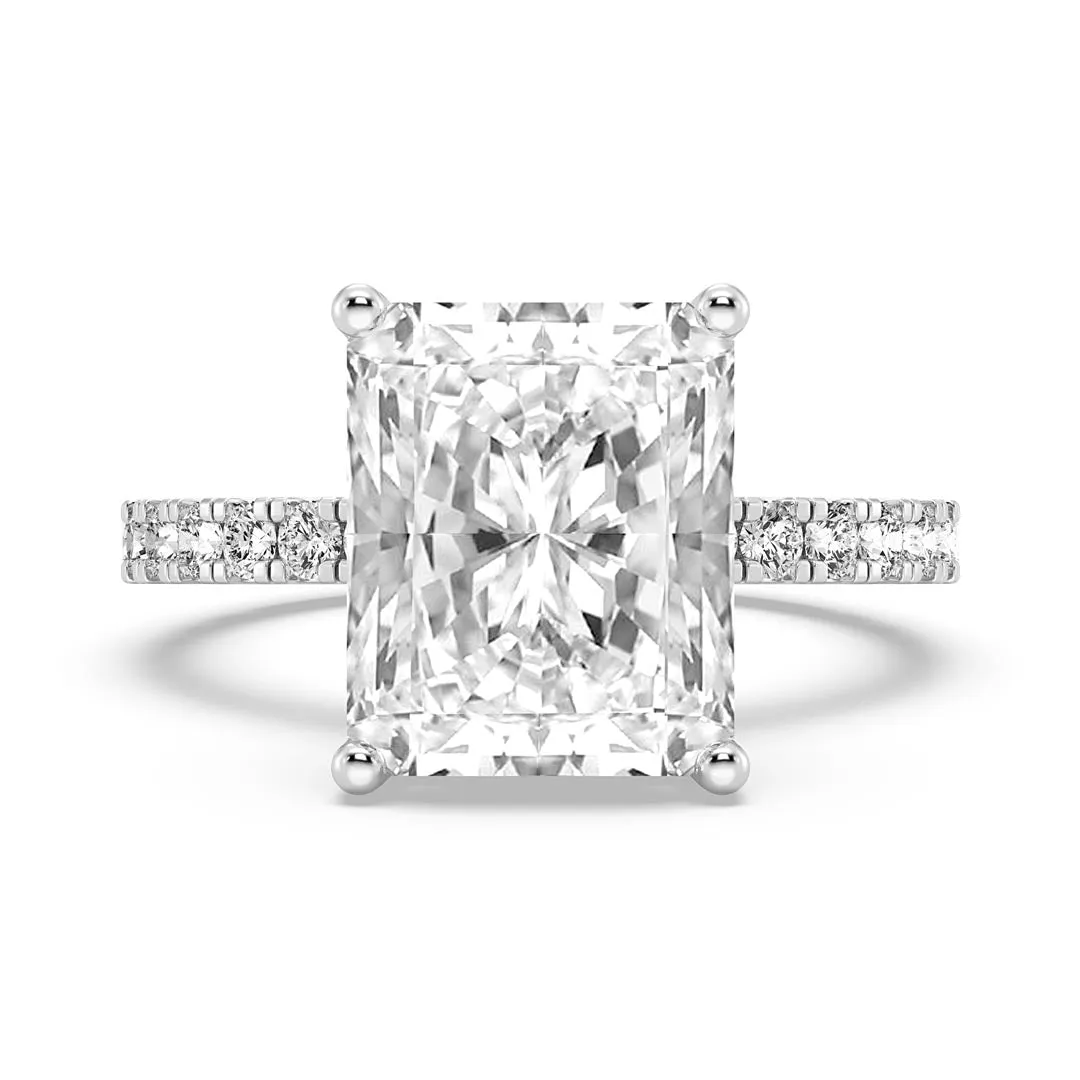 5ct Radiant Cut  Engagement Ring