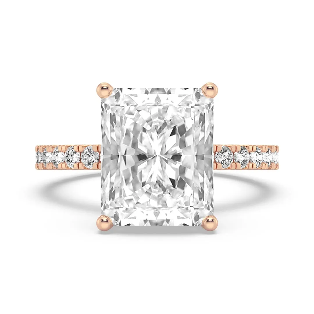 5ct Radiant Cut  Engagement Ring