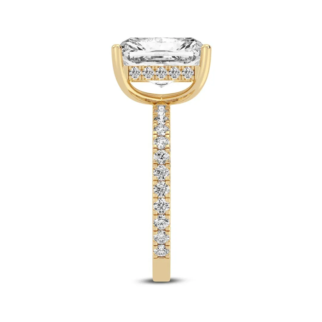 5ct Radiant Cut  Engagement Ring