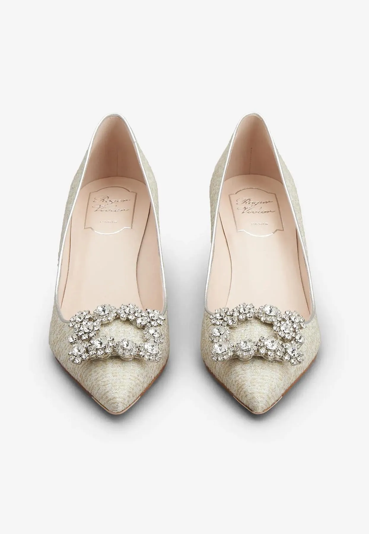 65 Flower Strass Buckle Pumps