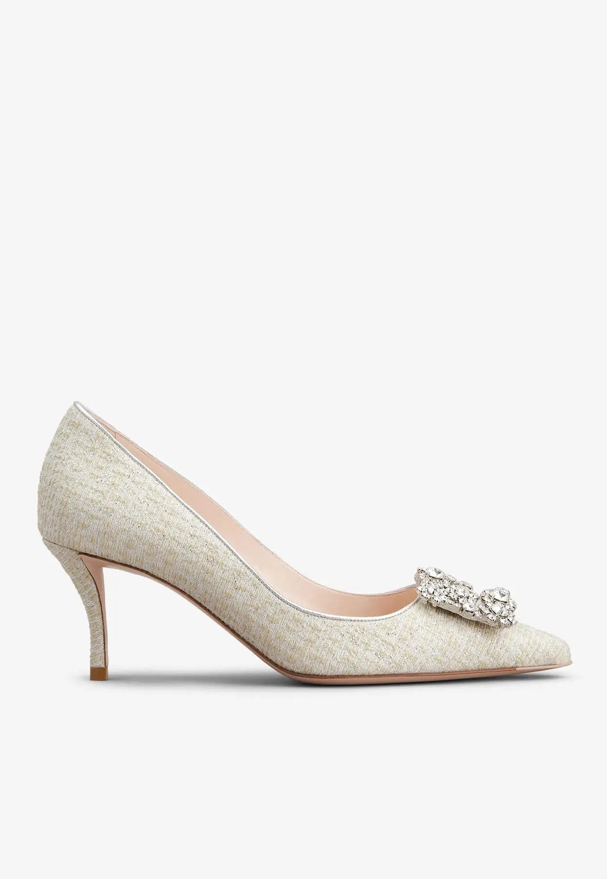 65 Flower Strass Buckle Pumps