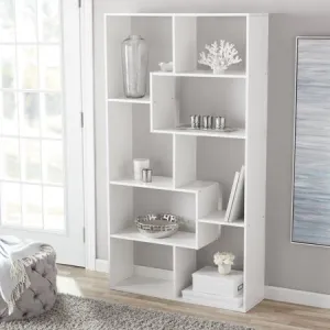 8-Cube Bookcase, White or Espresso
