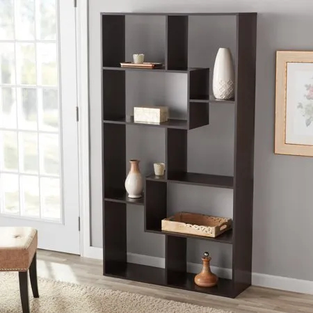 8-Cube Bookcase, White or Espresso