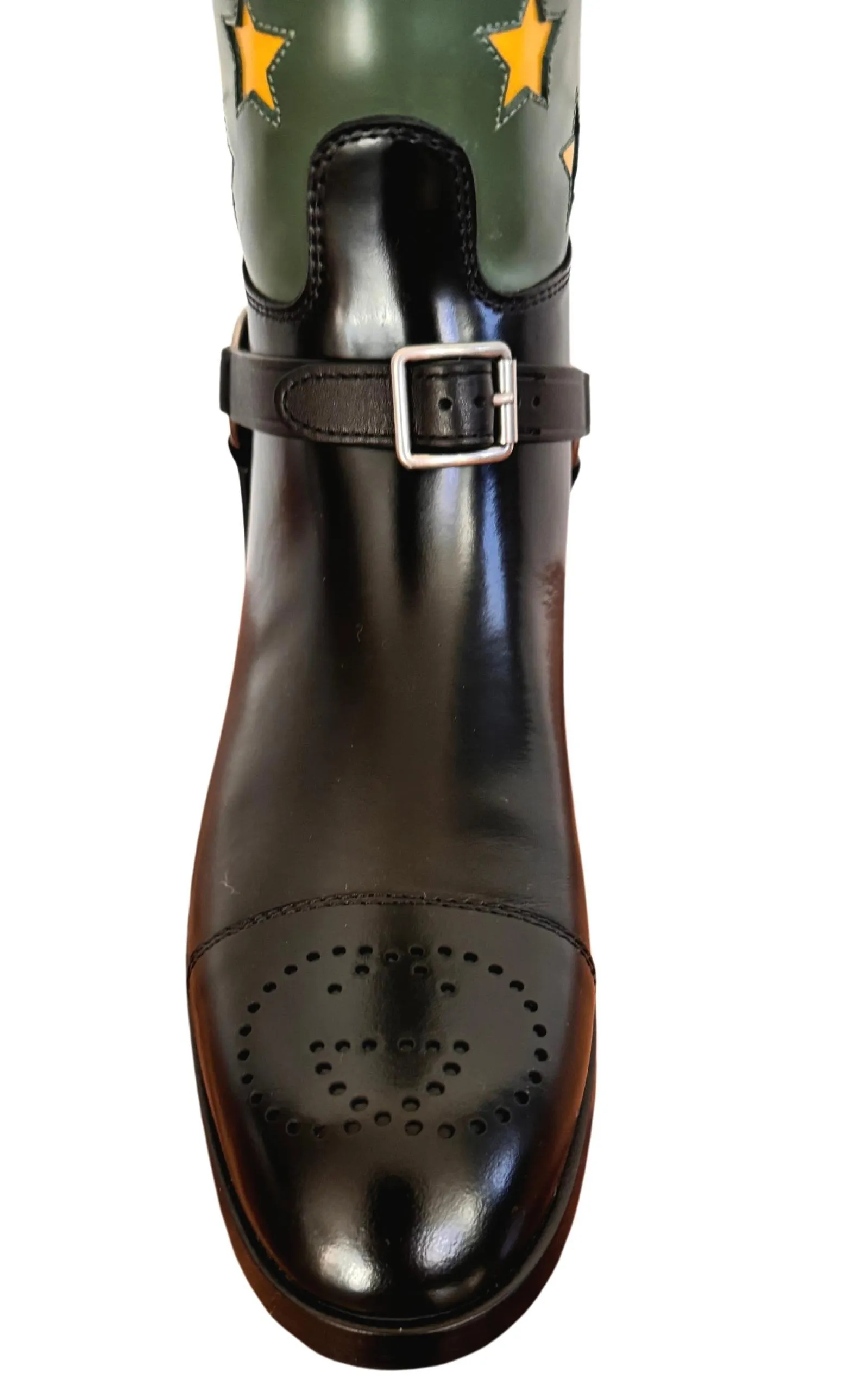 Abstract Art Pop Leather Riding Boot
