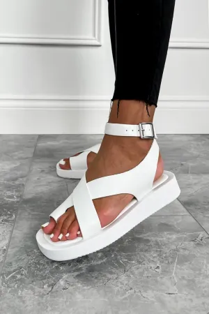 ADELINA Chunky Gladiator Sandals - White