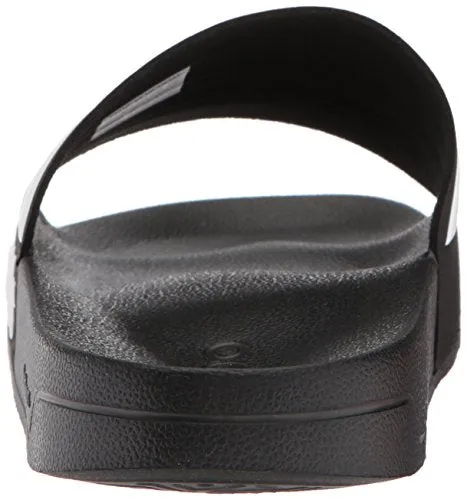 adidas Men's Adilette Shower Slides, Black/White/White, 12
