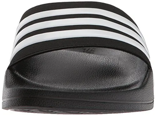 adidas Men's Adilette Shower Slides, Black/White/White, 12