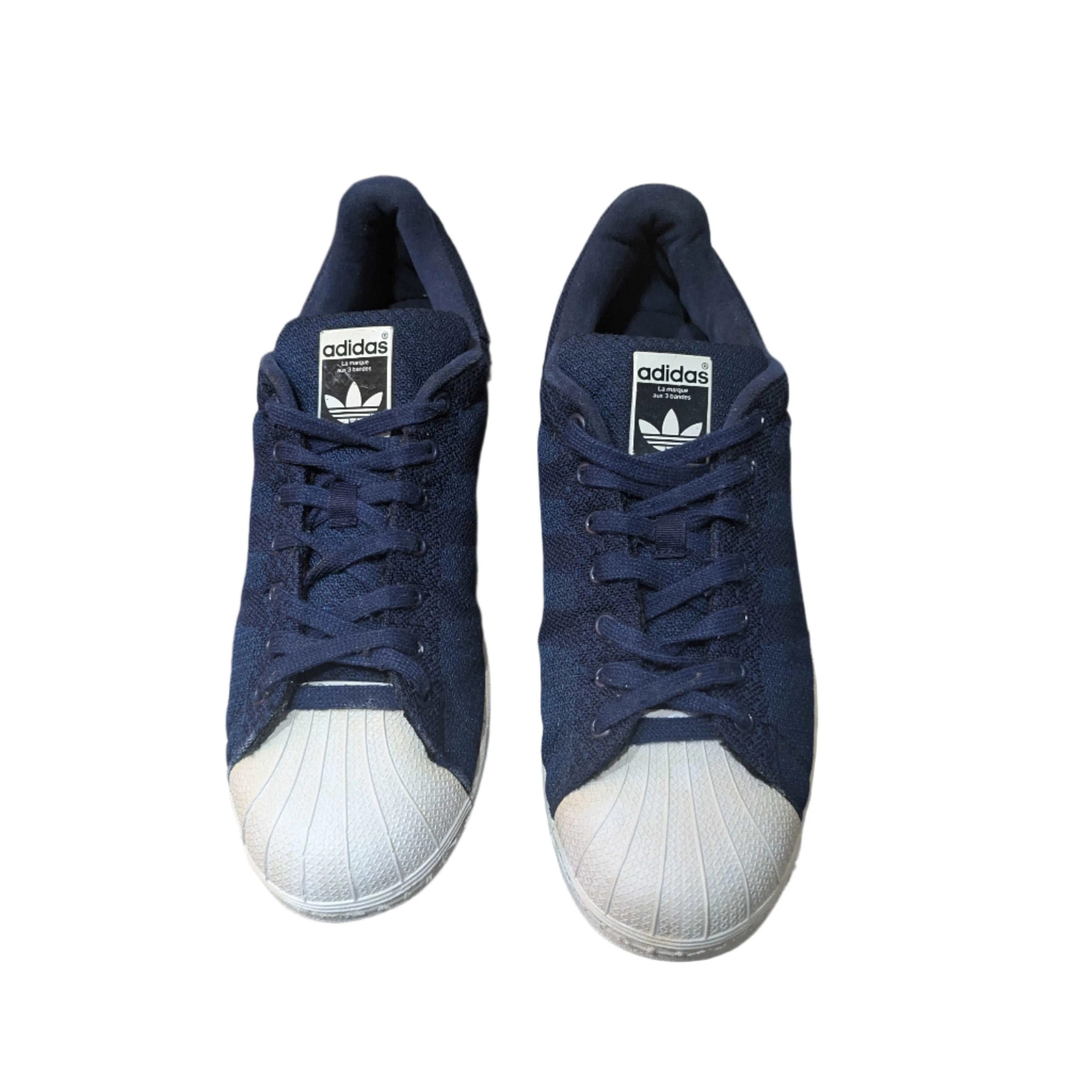 Adidas Superstar Weave Pack Sneakers - Dark Blue/White (Size UK 10 / EUR 44.5 / US 10.5)