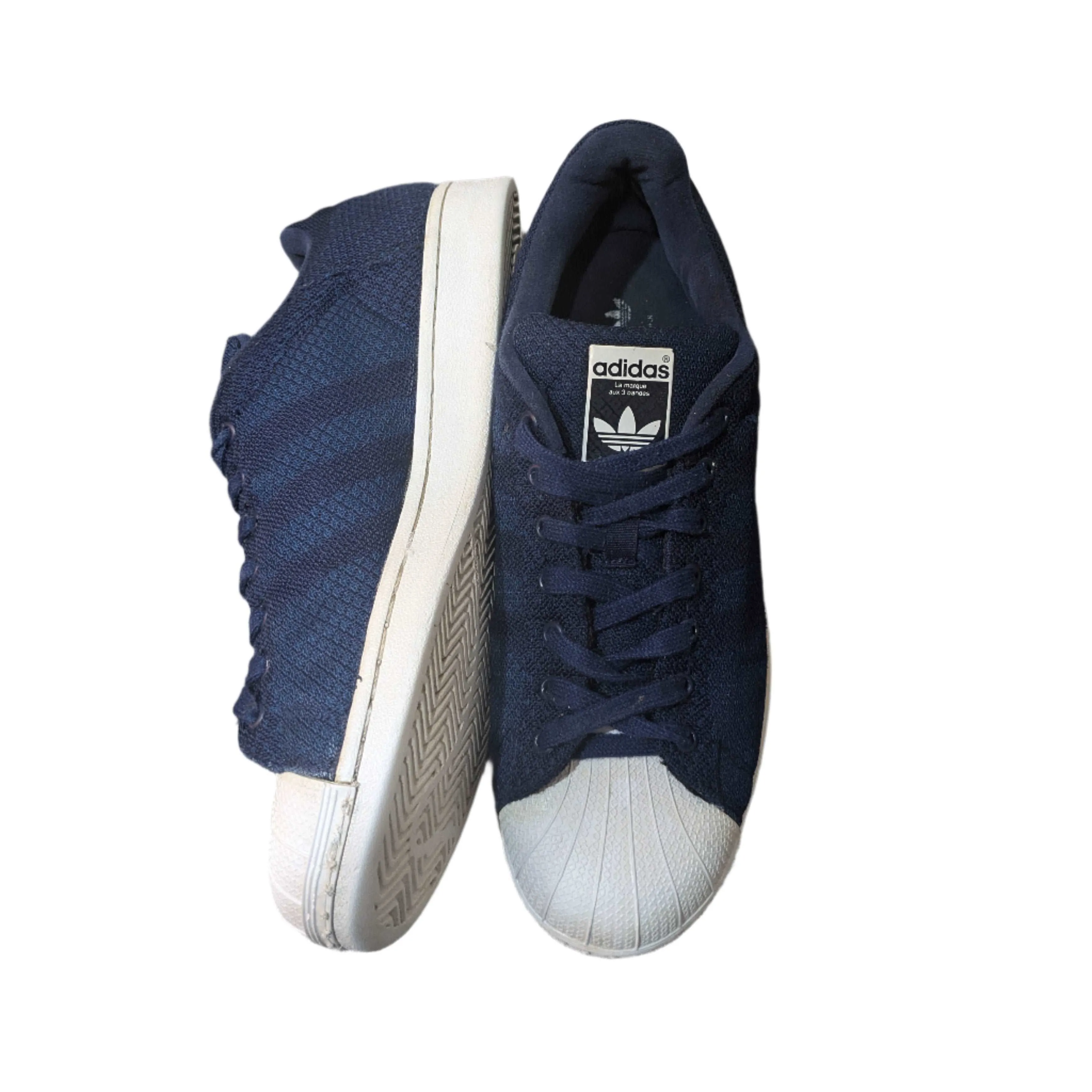 Adidas Superstar Weave Pack Sneakers - Dark Blue/White (Size UK 10 / EUR 44.5 / US 10.5)