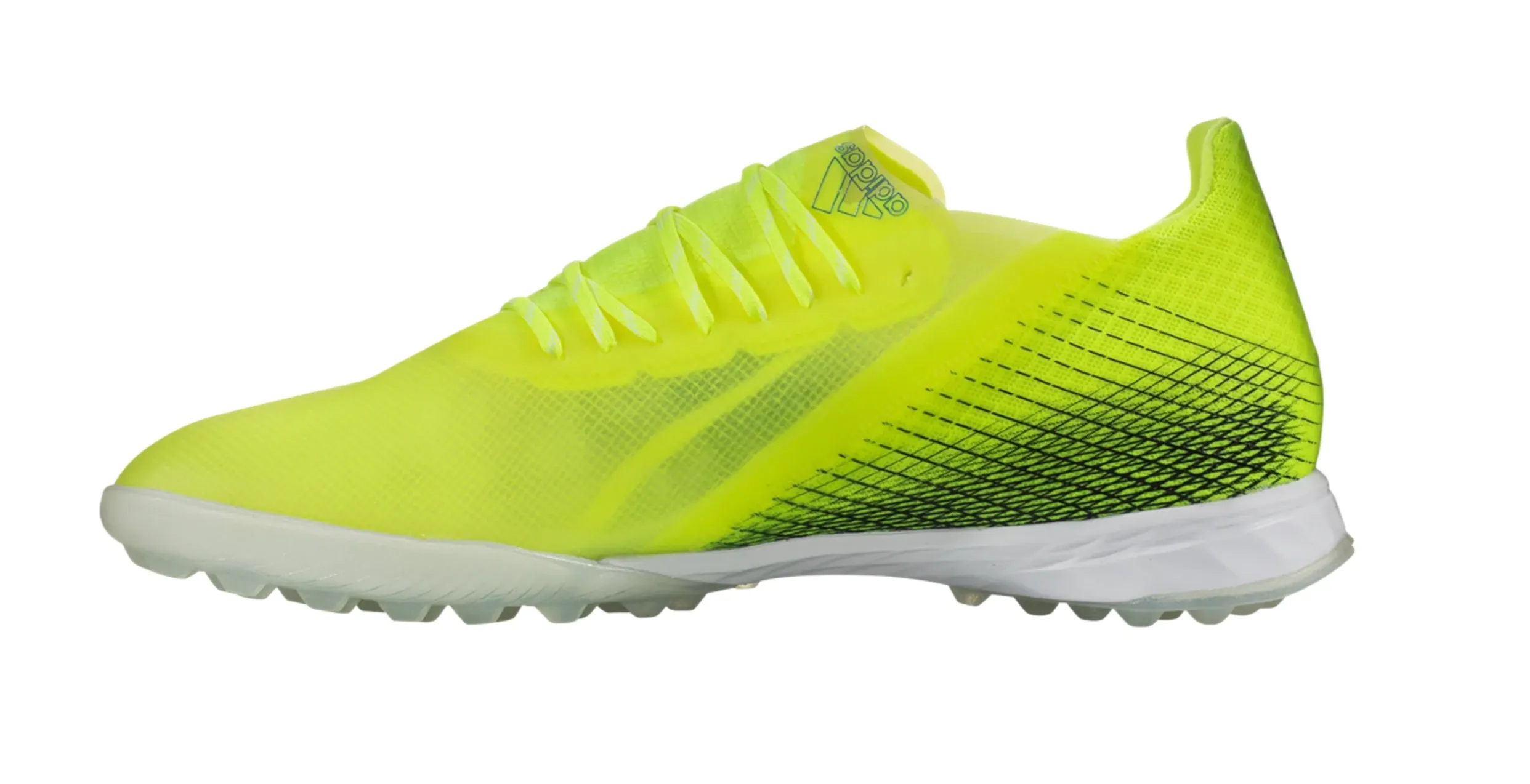 adidas X Ghosted.1 TF Artificial Turf Shoe - Solar Yellow/Core Black/Team Royal Blue