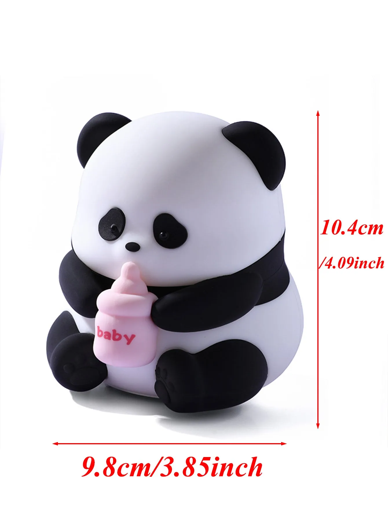 Adorable Panda Silicone Night Light: Soft and Squeezable, Shape-Shifting, Gentle Glow, Timer Sleep Mode, Adjustable Brightness, Color-Changing, Steady Light, Long Battery Life