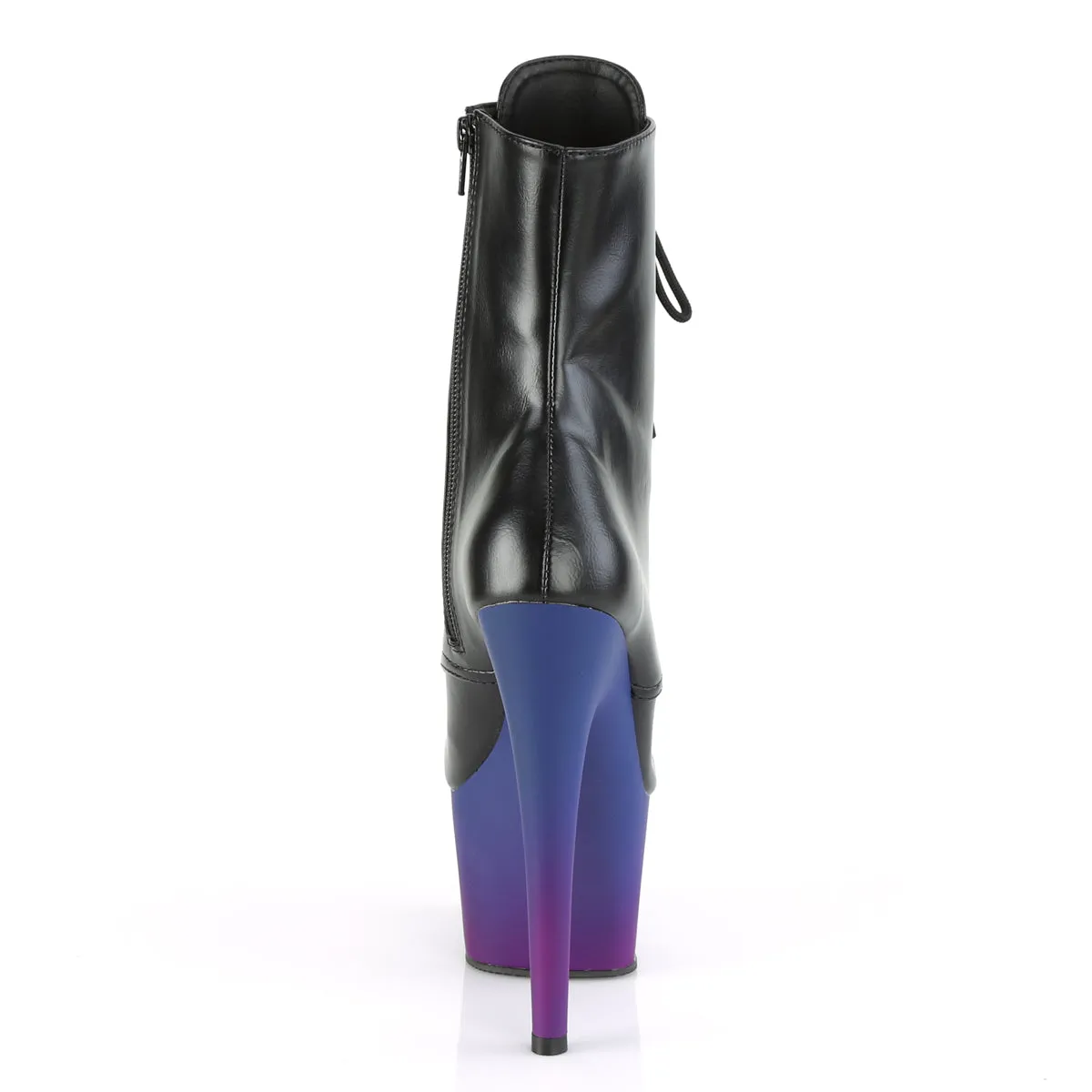 ADORE-1020BP Pleaser Black Faux Leather Sexy Platform Shoes (Pole Dancing Heels)