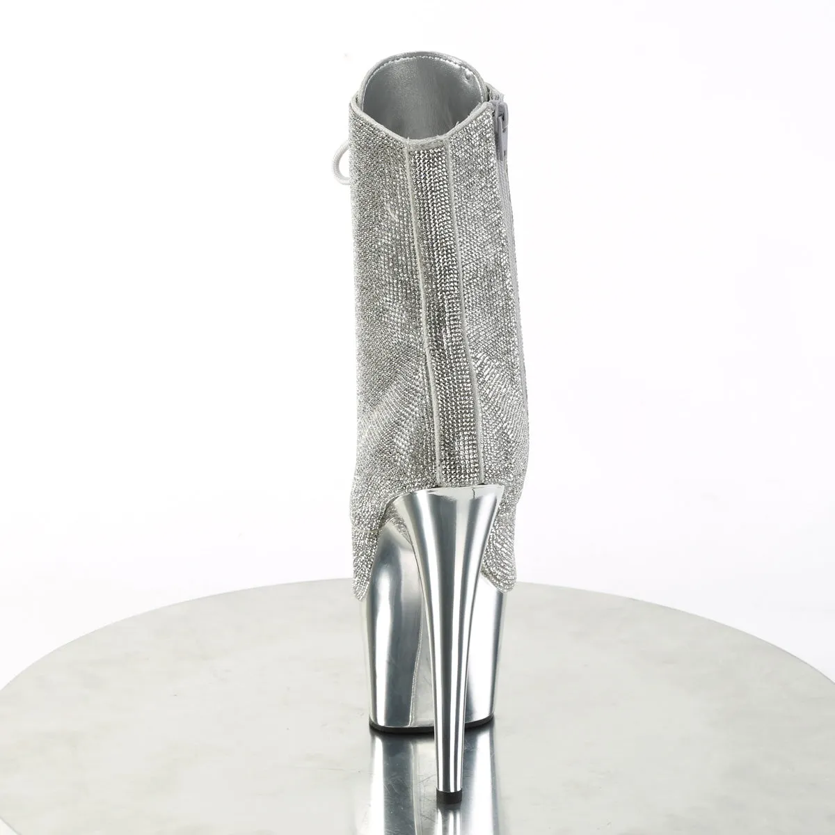 ADORE-1020CHRS Pleaser Silver Chrome Sexy Platform Shoes (Pole Dancing Heels)