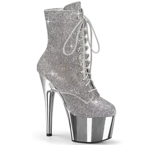 ADORE-1020CHRS Pleaser Silver Chrome Sexy Platform Shoes (Pole Dancing Heels)