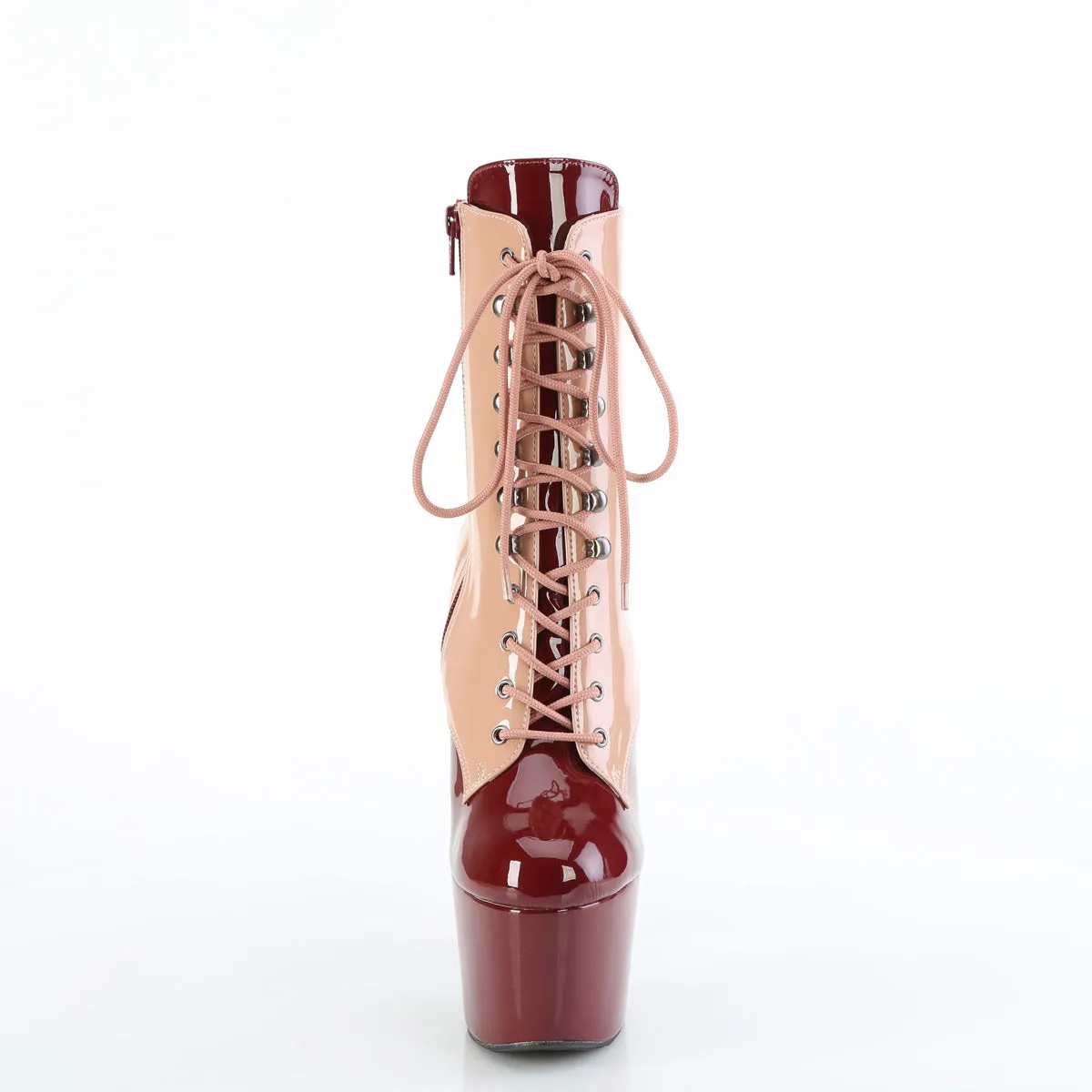 ADORE-1020DC Pleaser Blush-Burgundy Sexy Platform Shoes (Pole Dancing Heels)