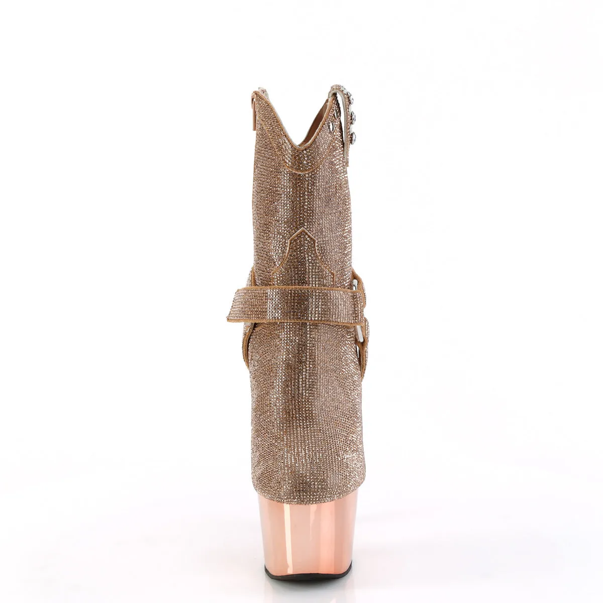 ADORE-1029CHRS Pleaser Rose Gold Glitter Sexy Platform Shoes (Pole Dancing Heels)