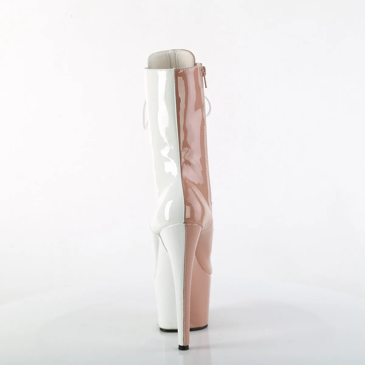 ADORE-1040TT Pleaser Blush/White Sexy Platform Shoes (Pole Dancing Heels)