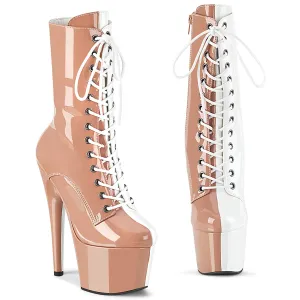 ADORE-1040TT Pleaser Blush/White Sexy Platform Shoes (Pole Dancing Heels)