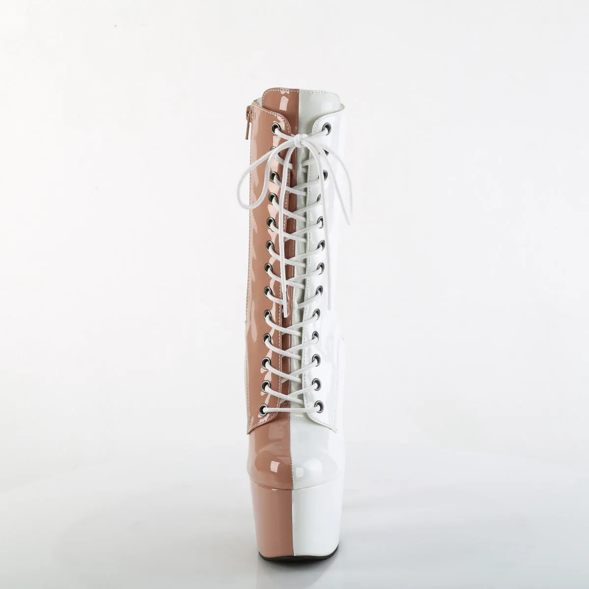 ADORE-1040TT Pleaser Blush/White Sexy Platform Shoes (Pole Dancing Heels)