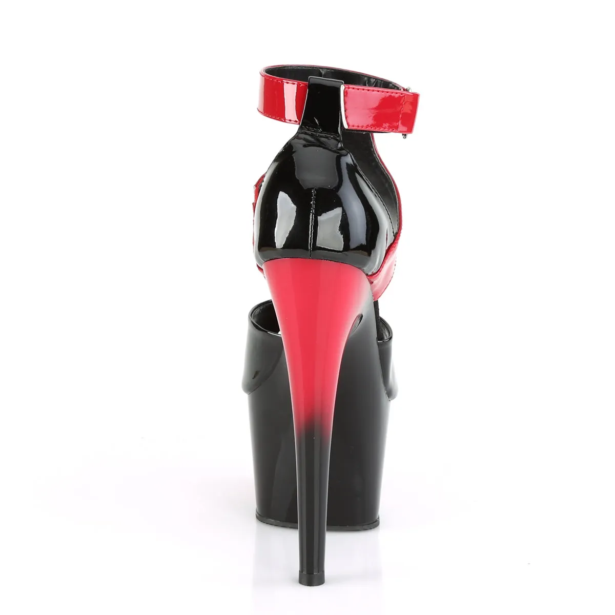 ADORE-700-16 Pleaser Black/Red Sexy Platform Shoes (Pole Dancing Heels)