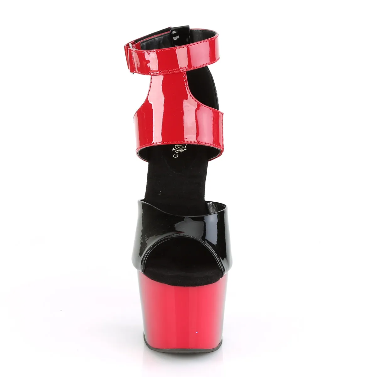 ADORE-700-16 Pleaser Black/Red Sexy Platform Shoes (Pole Dancing Heels)