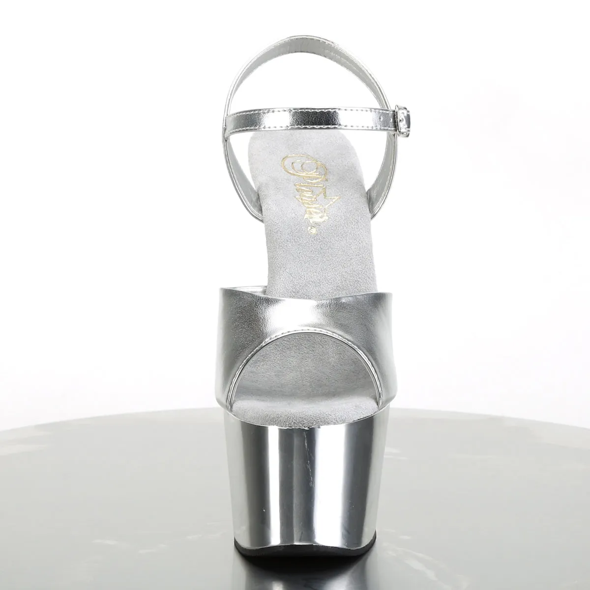 ADORE-709 Pleaser Silver Sexy Platform Shoes (Pole Dancing Heels)