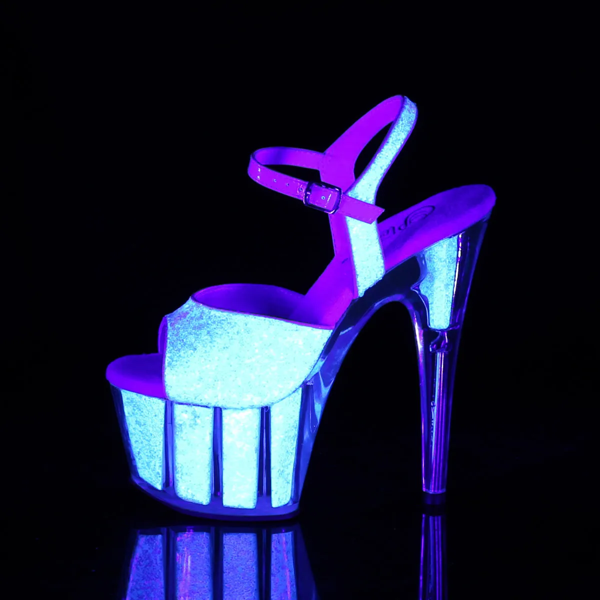 ADORE-710UVG Pleaser Neon Opal Glitter Sexy Platform Shoes (Pole Dancing Heels)