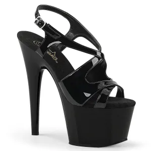 ADORE-730 Pleaser Black Patent Sexy Platform Shoes (Pole Dancing Heels)